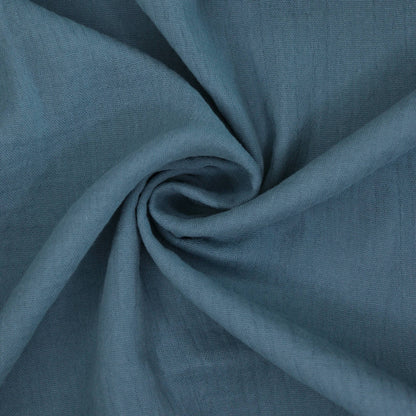 Plain Denim 100% Cotton Double Gauze half/metre