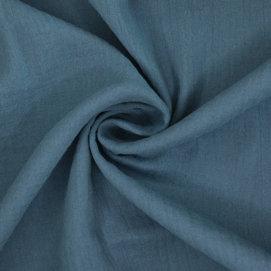 Plain Denim 100% Cotton Double Gauze half/metre