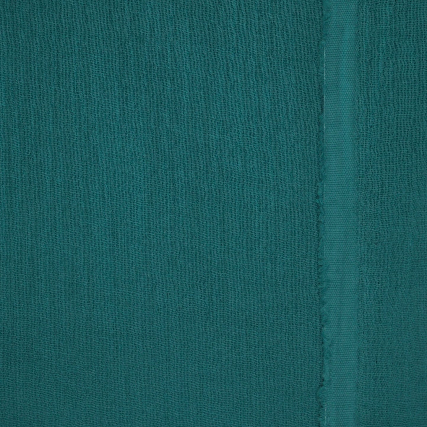 Plain Teal 100% Cotton Double Gauze half/metre