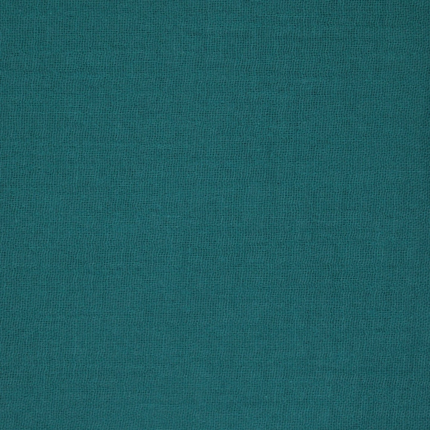 Plain Teal 100% Cotton Double Gauze half/metre