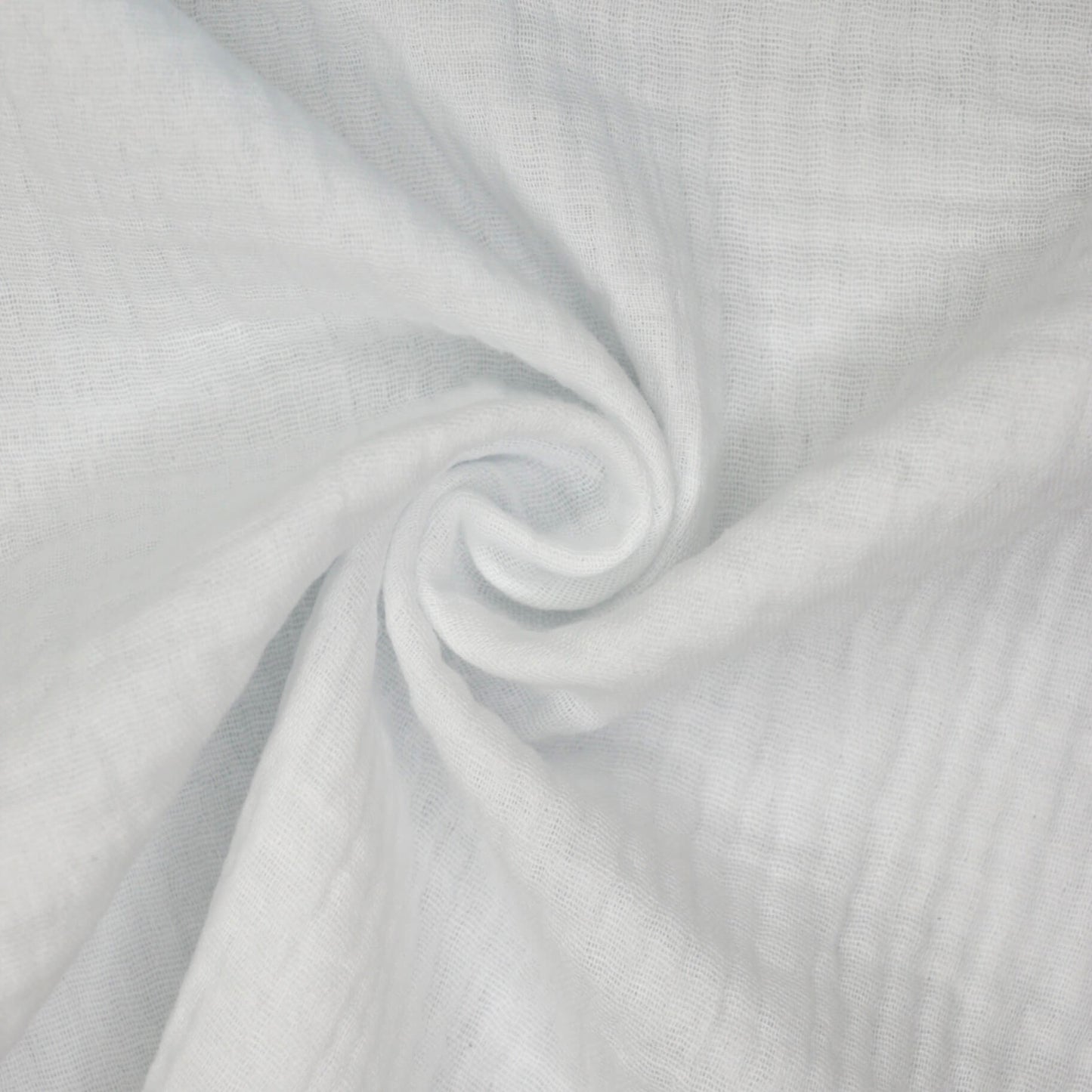 Plain White 100% Cotton Double Gauze half/metre