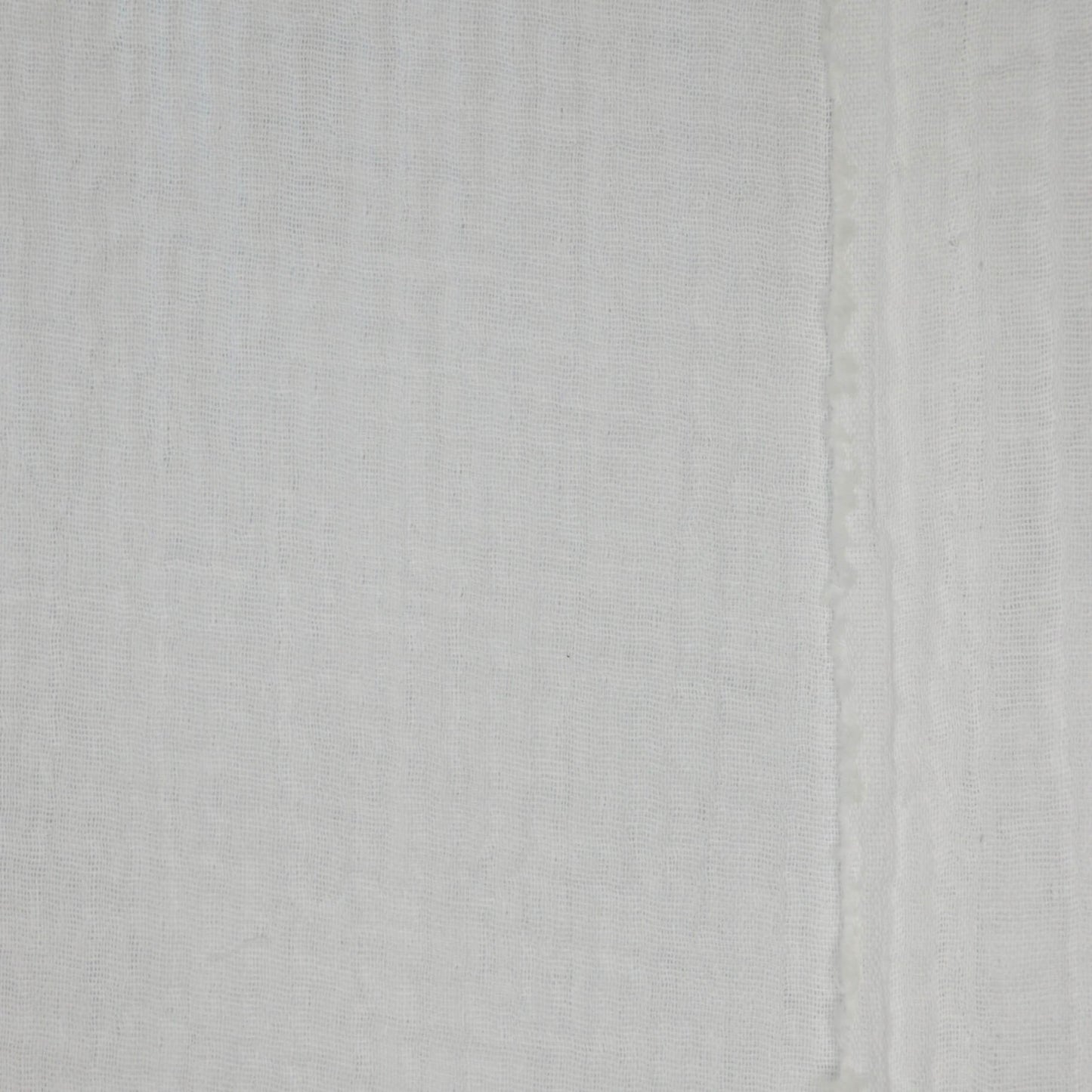 Plain White 100% Cotton Double Gauze half/metre