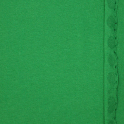 Plain Green Cotton Jersey 1m