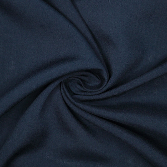 Plain Navy Viscose 1m