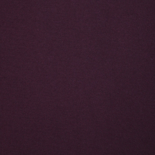 Plum Cotton Jersey per/metre