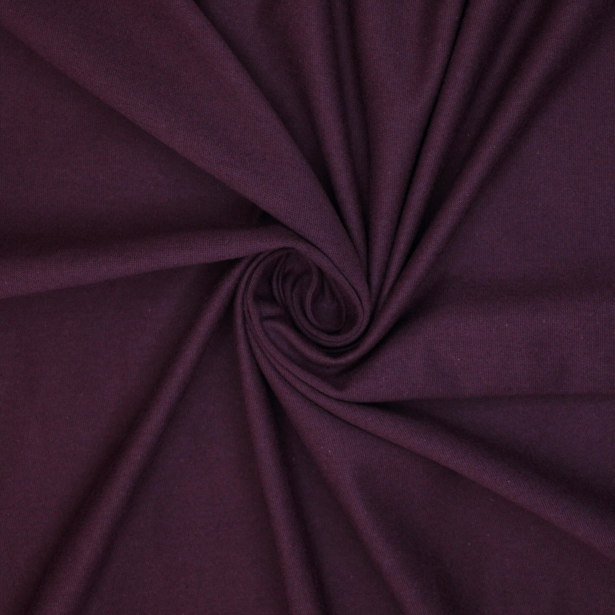 Plum Cotton Jersey per/metre