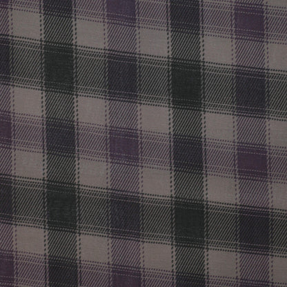Purple Plaid Chiffon per/metre