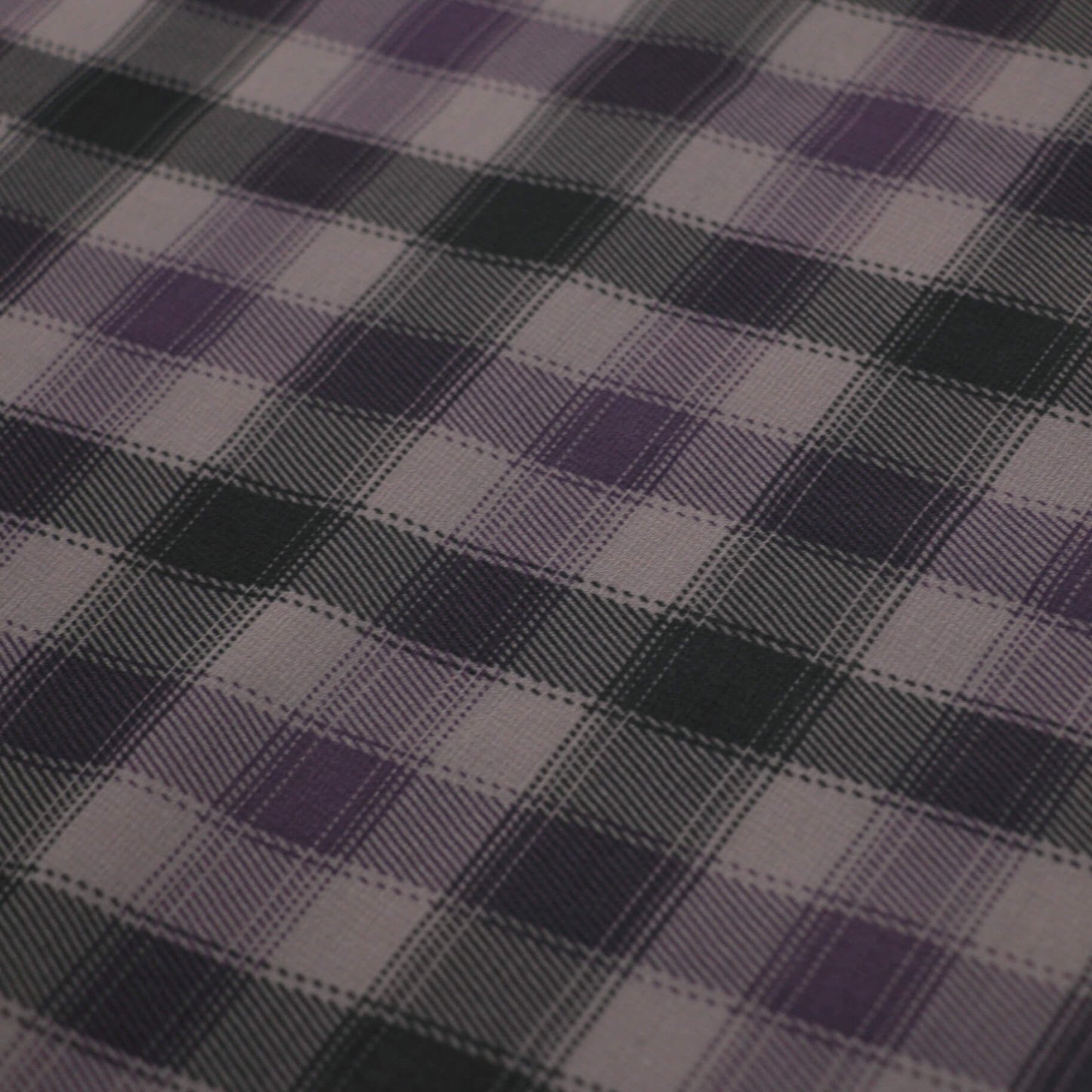 Purple Plaid Chiffon per/metre