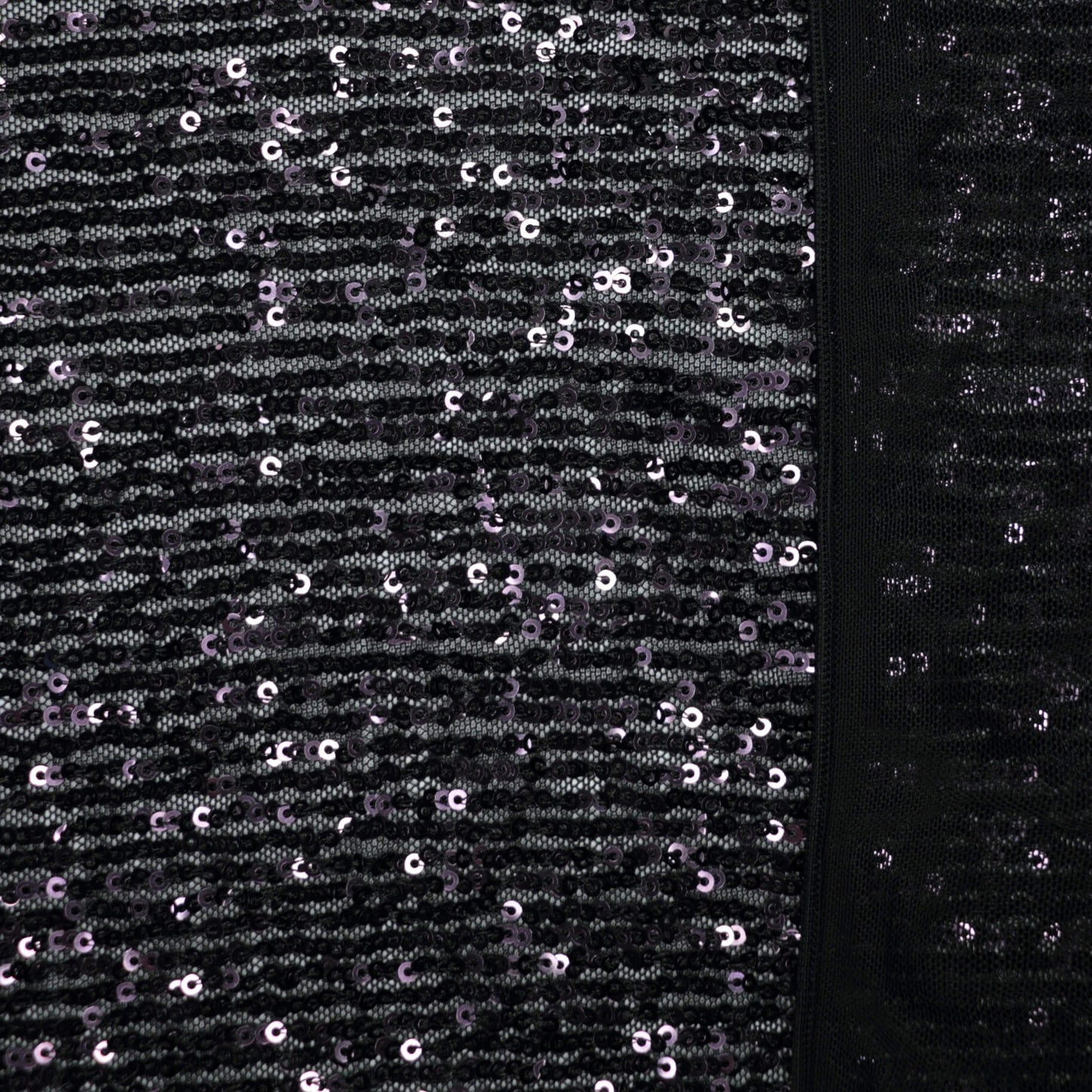 Purple Sequin Embroidery Mesh 1m