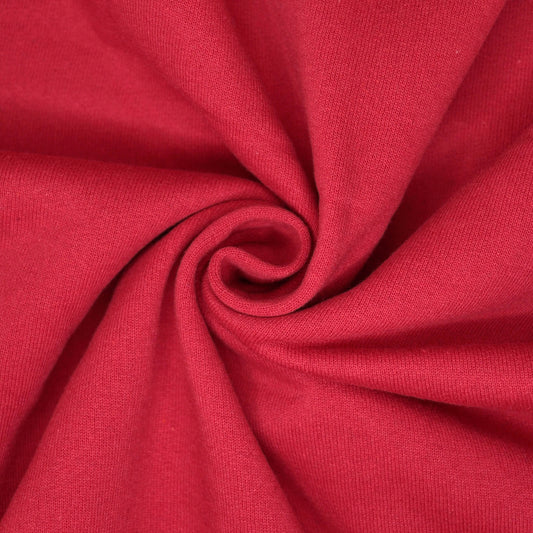 Red Fleece-Back Tubular Sweatshirt 1m