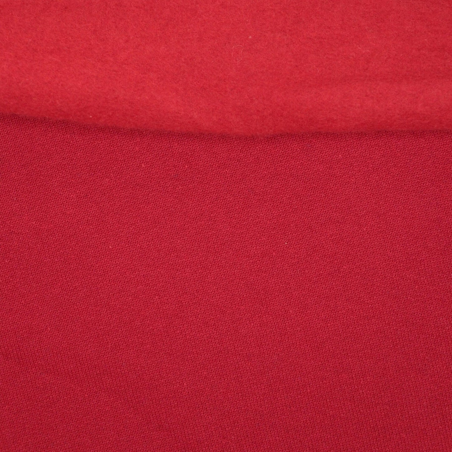 Red Fleece-Back Tubular Sweatshirt 1m