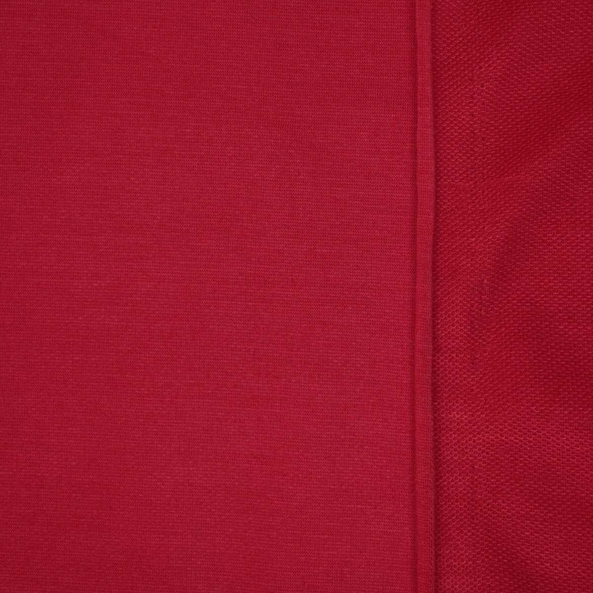 Red Loopback Jersey per/metre