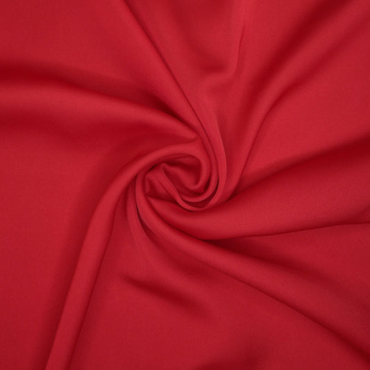 Red Satin Acetate Rayon per/metre