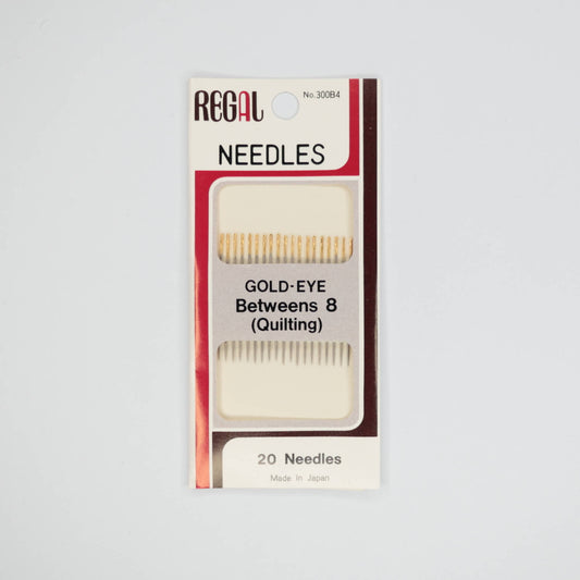 Regal Hand Sewing Needles Gold-Eye Betweens 8 (Quilting) 20pk