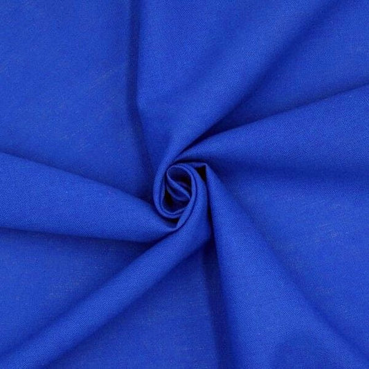 Royal Blue Linen Mix per/metre