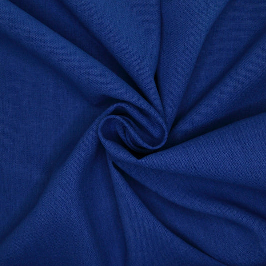 Royal Blue Linen Mix per/metre