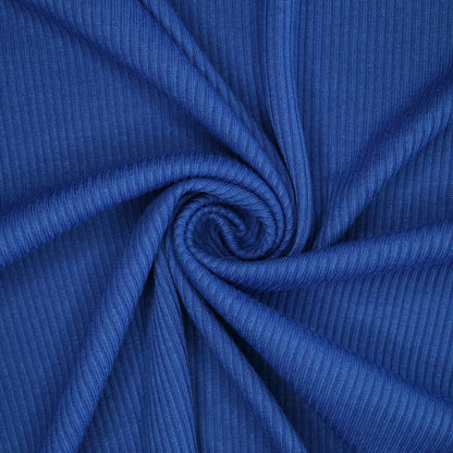 Royal Blue Ribbed Jersey 1m