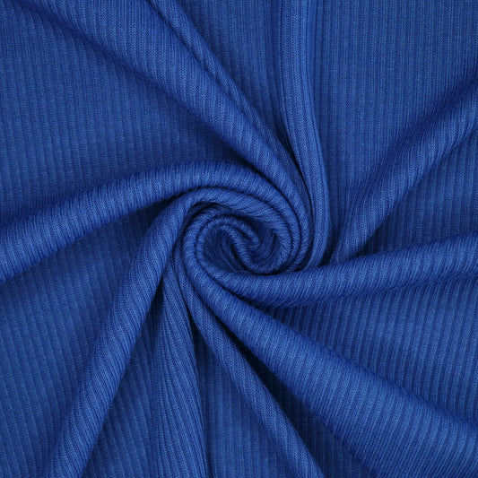 Royal Blue Ribbed Jersey 1m