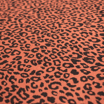 Rust Leopard Jersey per/metre