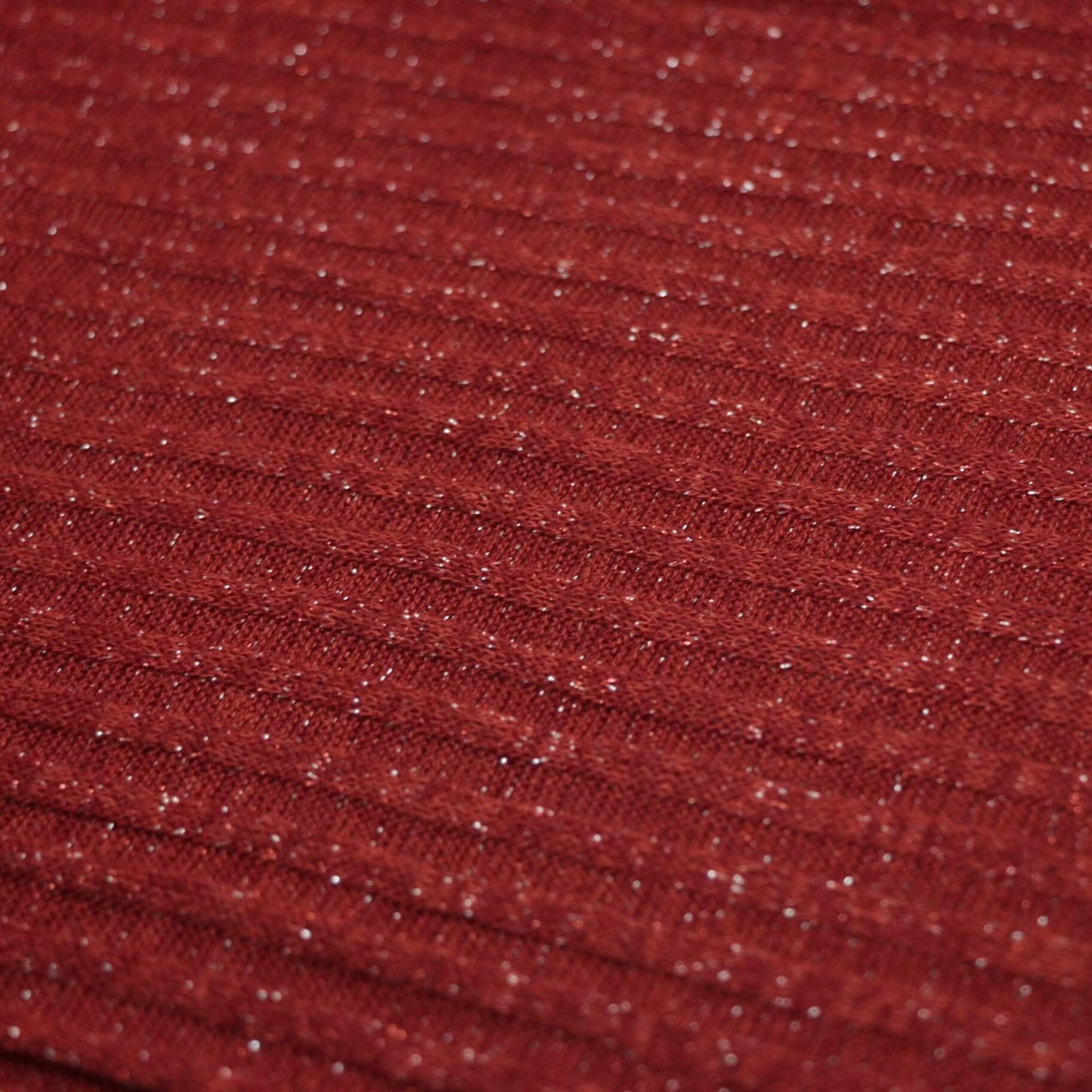 Close-up of red textured fabric