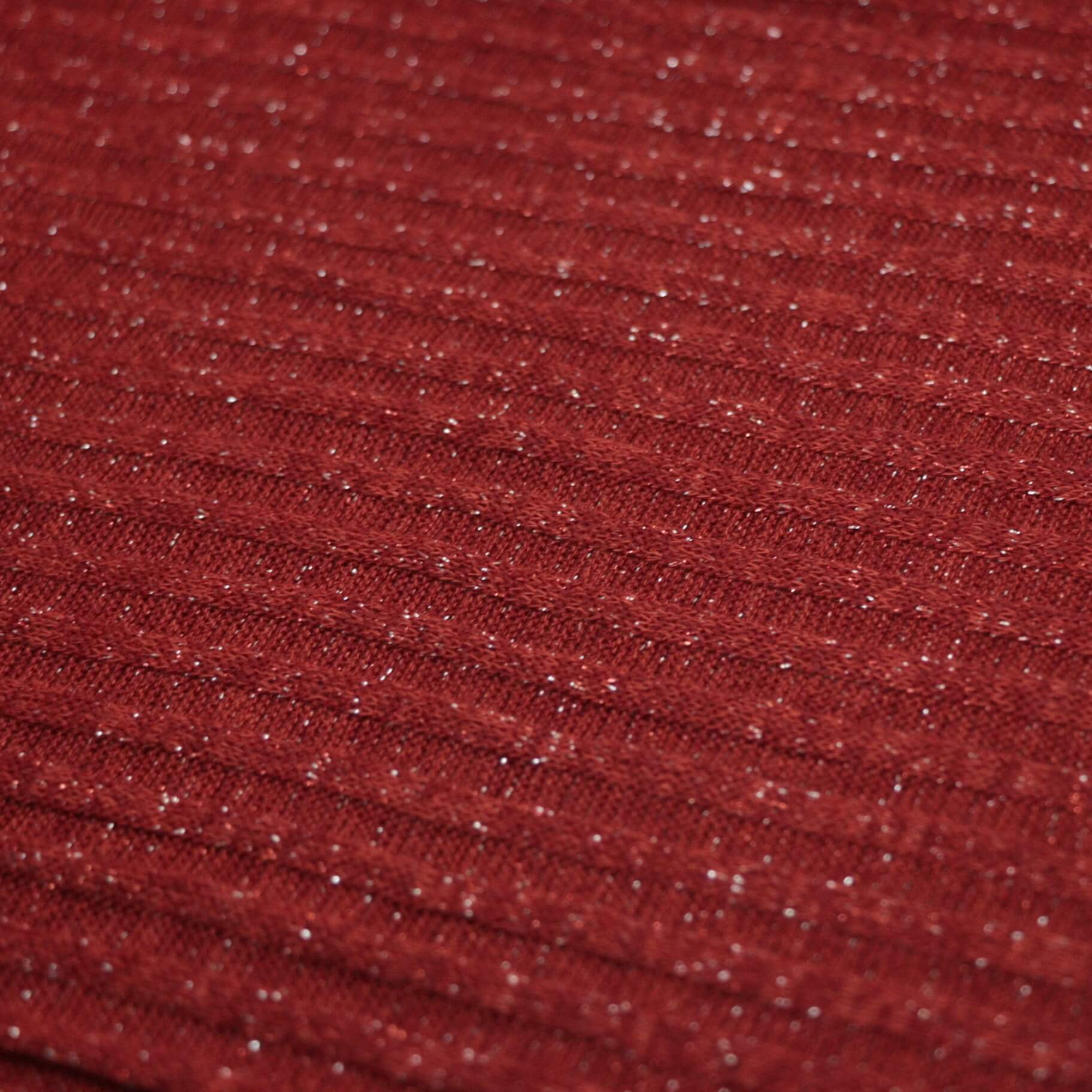 Close-up of red textured fabric