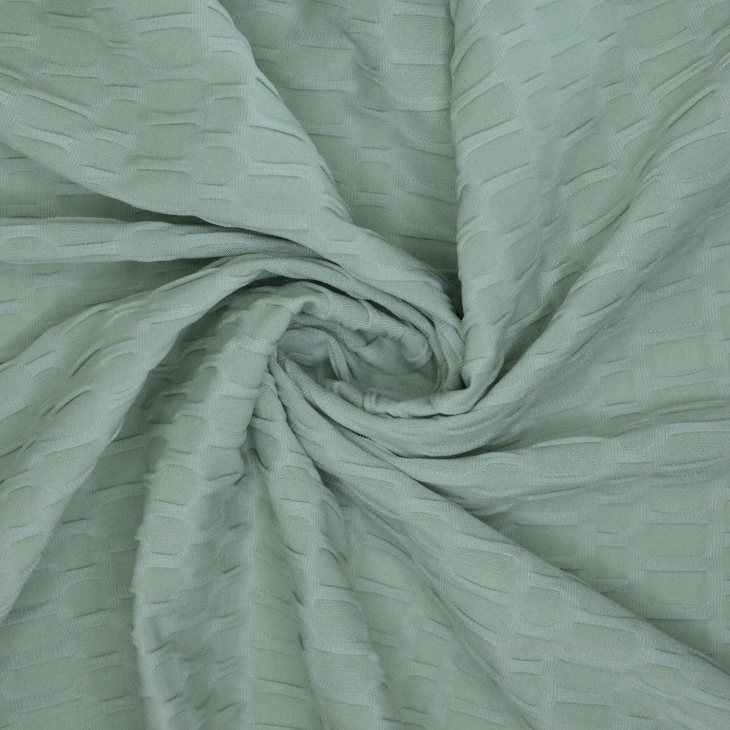 Sage Honeycomb Activewear Jersey per/metre
