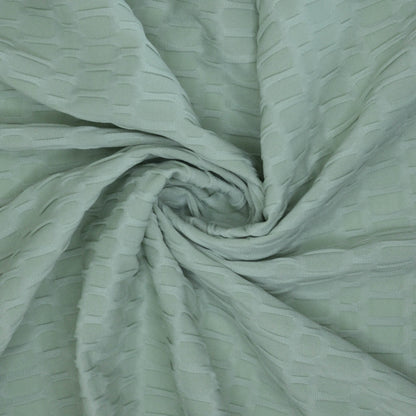 Sage Honeycomb Activewear Jersey per/metre