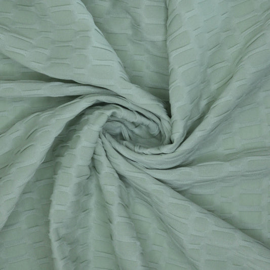 Sage Honeycomb Activewear Jersey per/metre