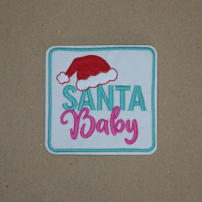 Santa Baby Christmas Iron-On Patch