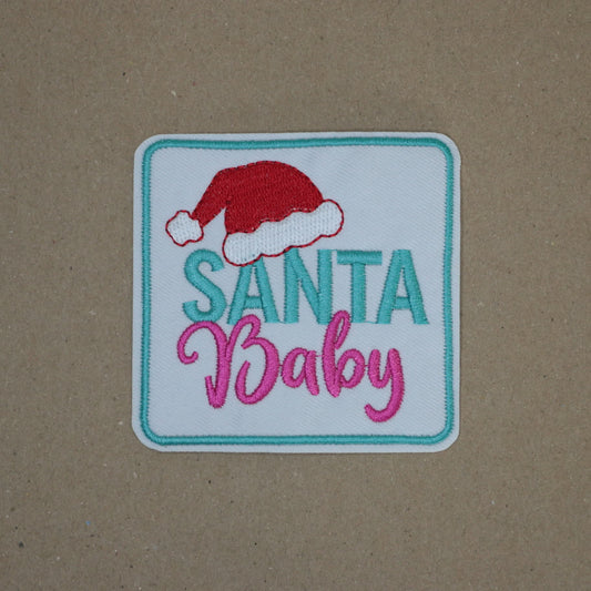 Santa Baby Christmas Iron-On Patch