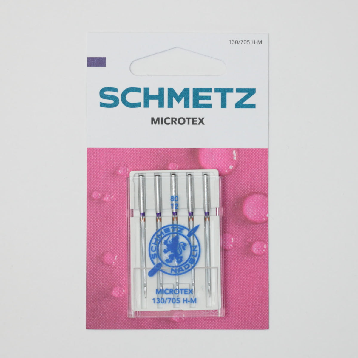 Schmetz Microtex (Size 80) Sewing Machine Needles 5pk