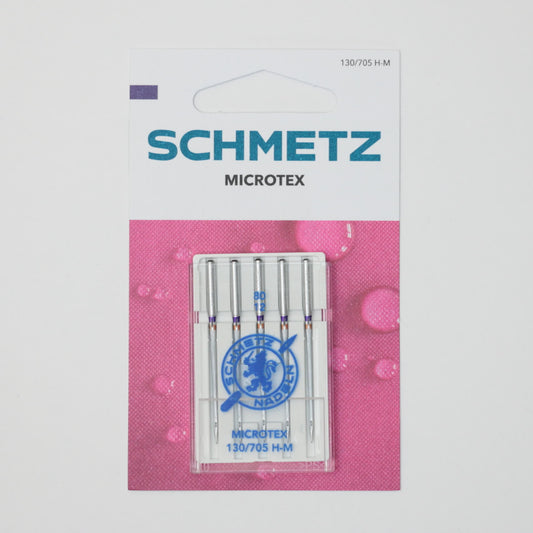 Schmetz Microtex (Size 80) Sewing Machine Needles 5pk