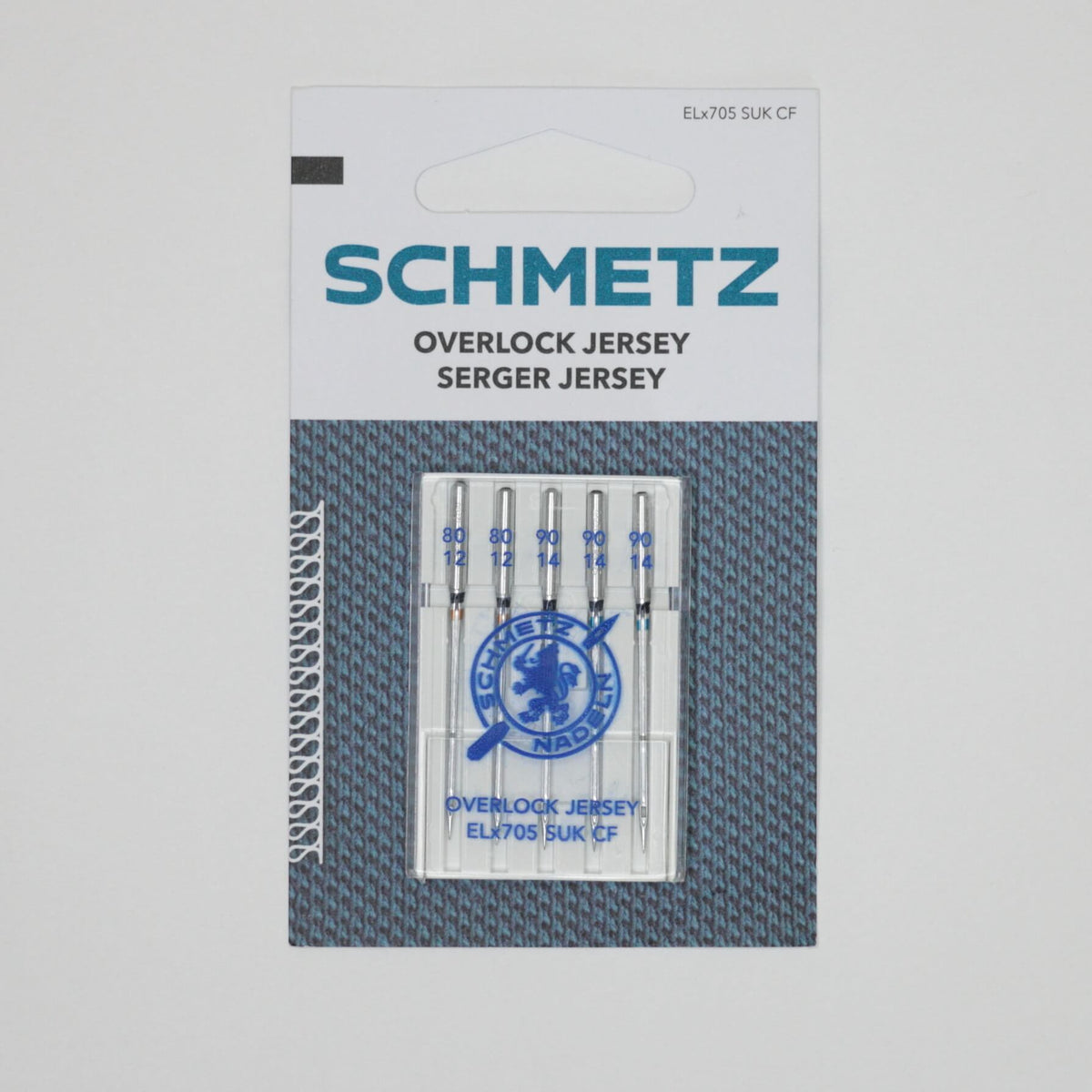 Schmetz Overlock Jersey (Sizes 80-90) Machine Needles 5pk