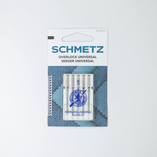 Schmetz overlock needles packaging on a white background