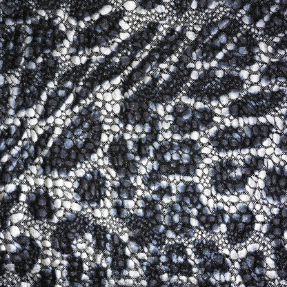 Silver Leopard/Croc Foil Lightweight Jersey per/metre