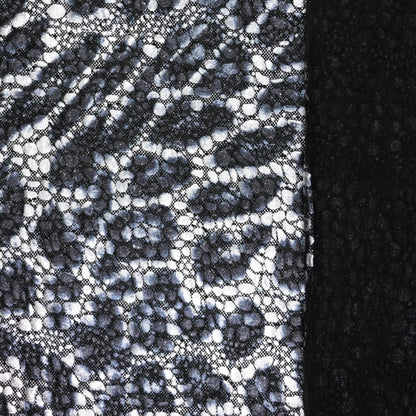 Silver Leopard/Croc Foil Lightweight Jersey per/metre