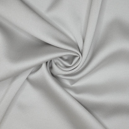 Silver Grey Satin Bubble Crepe per/metre