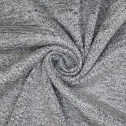 Silver Lurex Knit Jersey 1m