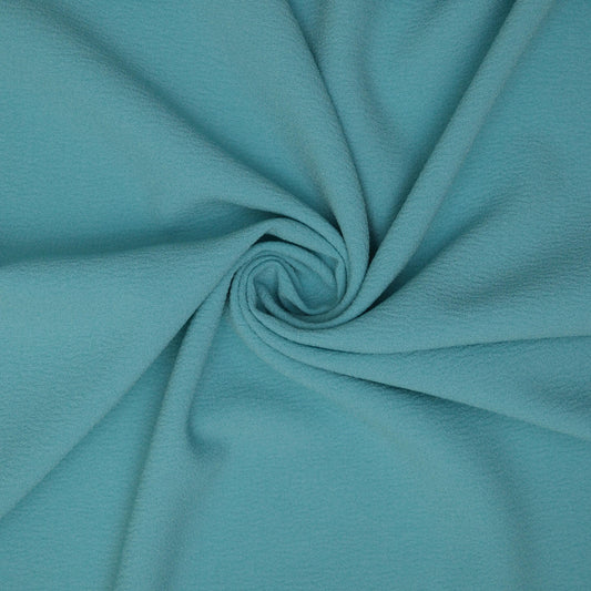 Sky Blue Crepe per/metre
