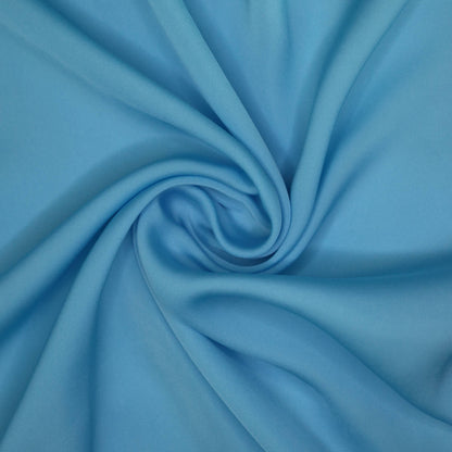Sky Blue Satin Acetate Rayon per/metre