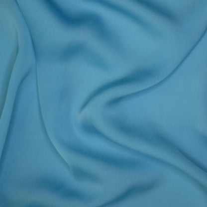 Sky Blue Satin Acetate Rayon per/metre