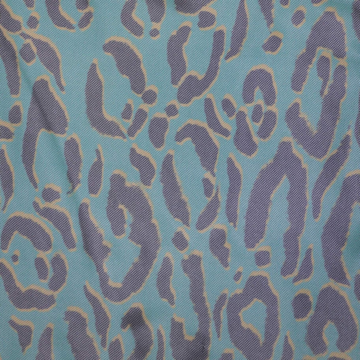 Teal Leopard Powermesh per/metre