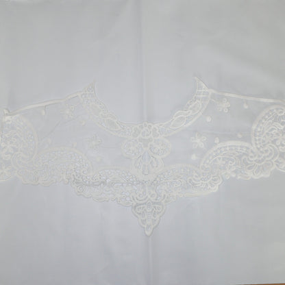 White Lace Collar Embroidery Applique
