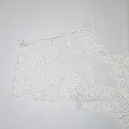 White Lace Collar Embroidery Applique