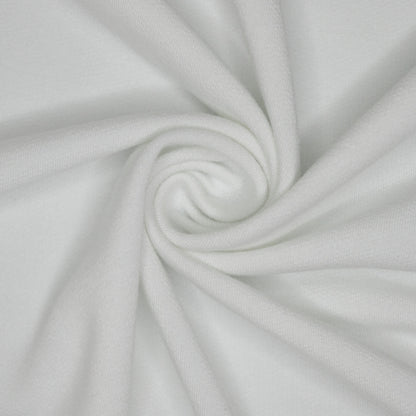 White Loopback Jersey per/metre