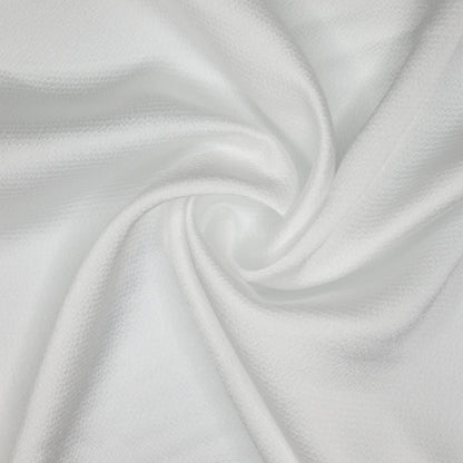 White Satin Bubble Crepe per/metre