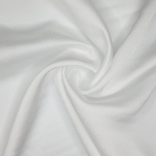 White Satin Bubble Crepe per/metre