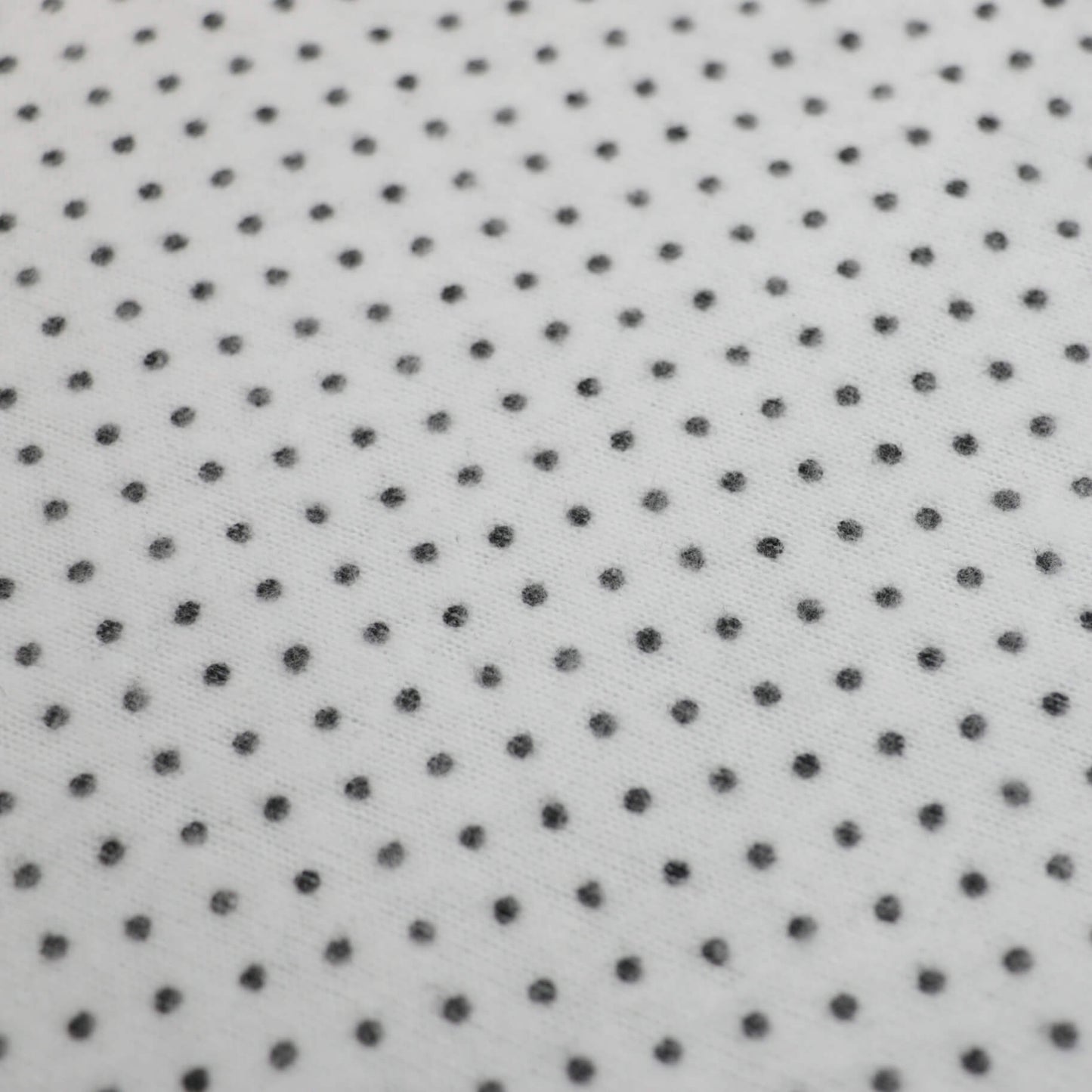 White Spot Cotton Knit Jersey per/metre