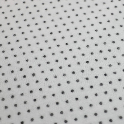 White Spot Cotton Knit Jersey per/metre