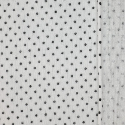 White Spot Cotton Knit Jersey per/metre